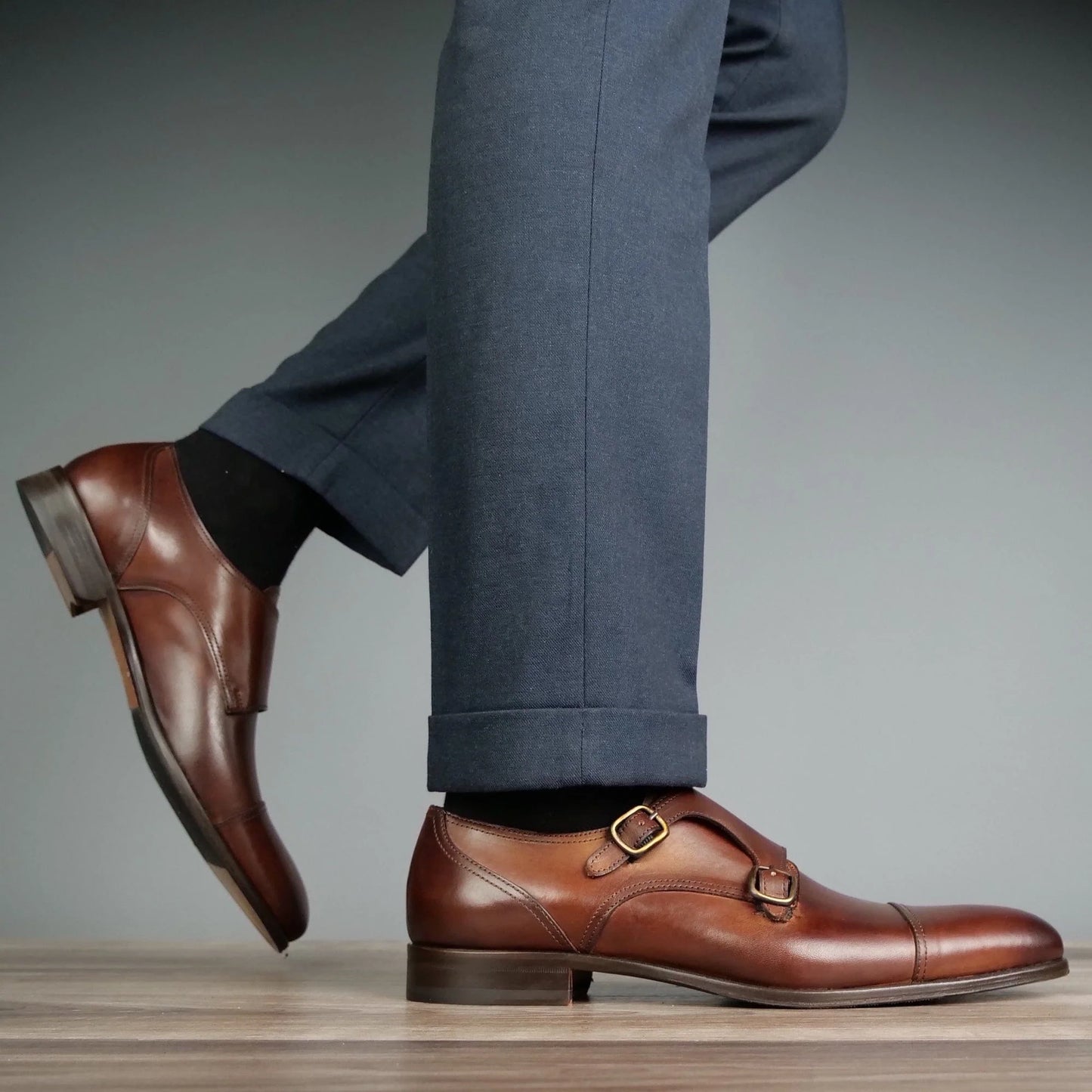 Monk Strap Élite Veau Tan