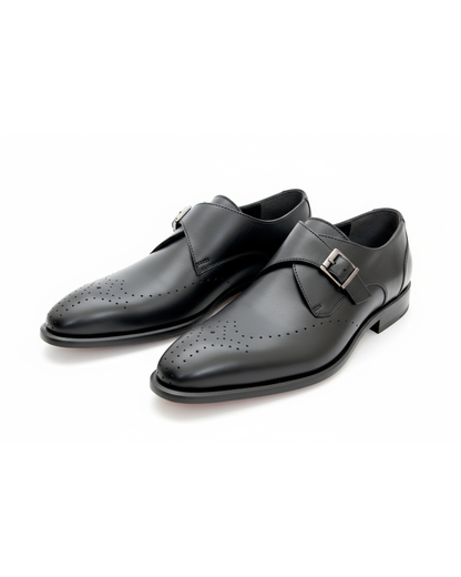 Monk Strap en cuir de veau.
