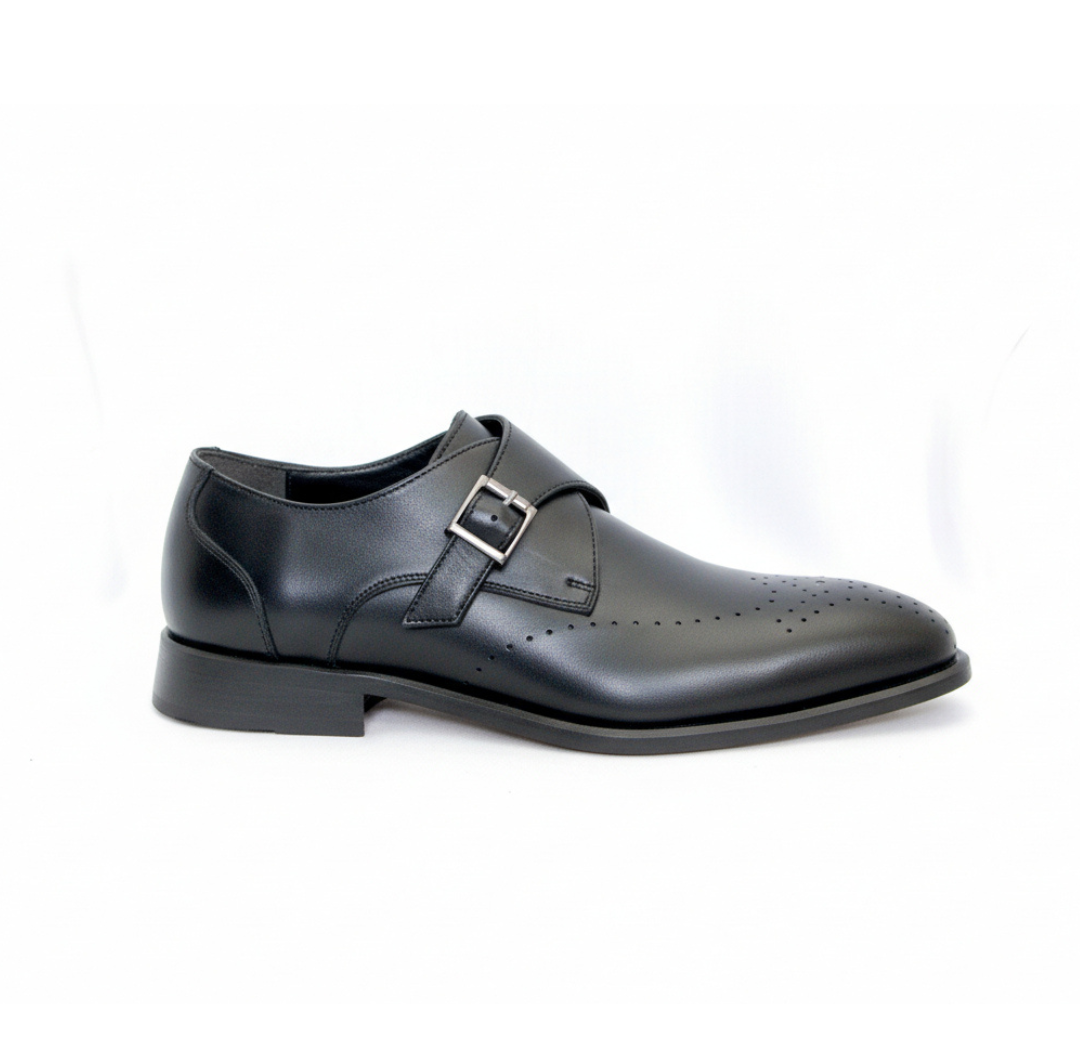 Monk Strap en cuir de veau.