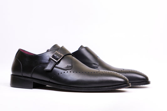 Monk Strap en cuir de veau lisse
