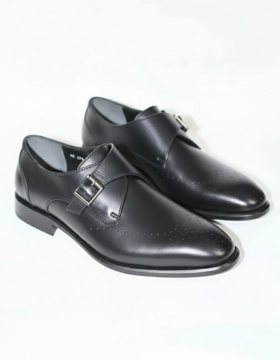 Monk Strap en cuir de veau.