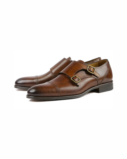 Monk Strap Élite Veau Tan