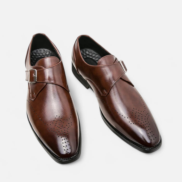 Monk Strap en cuir de veau.