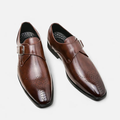 Monk Strap en cuir de veau.