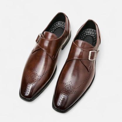 Monk Strap en cuir de veau.