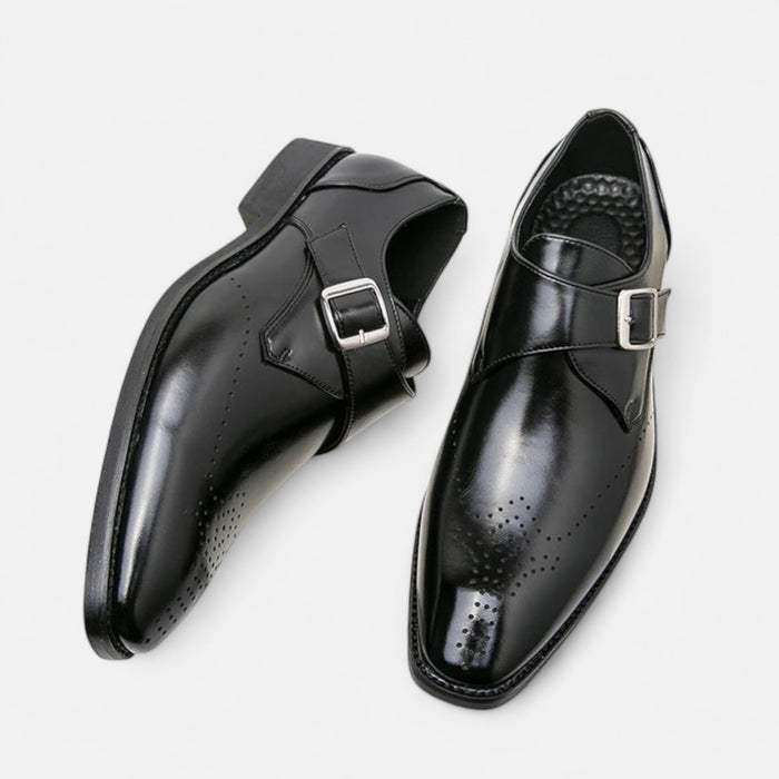 Monk Strap en cuir de veau.