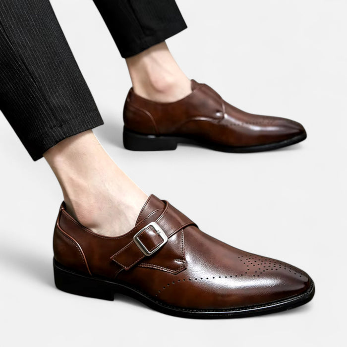 Monk Strap en cuir de veau.