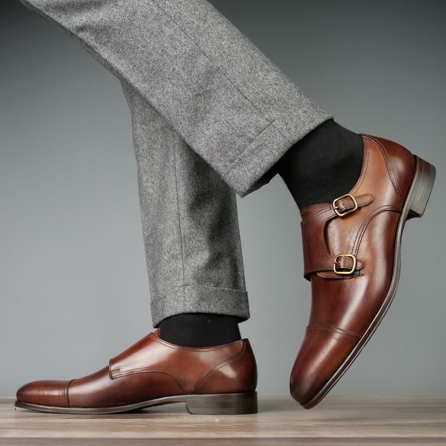 Monk Strap Élite Veau Tan