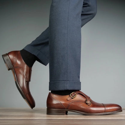 Monk Strap Élite Veau Tan